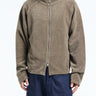 mfpen - Leisure Zip Up in Faded Taupe Jersey Cord