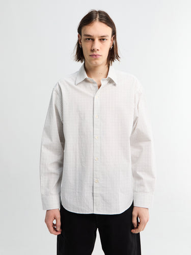 Mfpen - Generous Shirt in White Connection Check