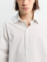 Mfpen - Generous Shirt in White Connection Check