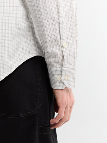 Mfpen - Generous Shirt in White Connection Check