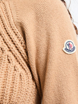 Moncler - Wool & Cashmere High Collar Jumper in Beige
