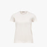 Moncler - Logo Patch Cotton Jersey T-Shirt in Off White
