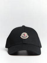Moncler - Gabardine Baseball Cap in Black
