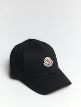 Moncler - Gabardine Baseball Cap in Black