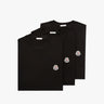 Moncler - Short Sleeve T-Shirt 3 Pack in Black