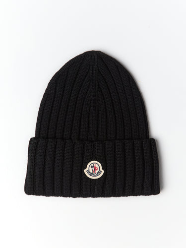 Moncler - Berretto Tricot Beanie in Black