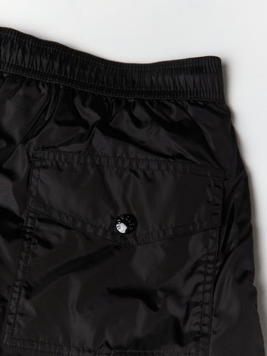 Moncler - Logo Patch Swim Shorts in Black