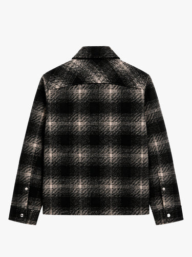 Moncler - Plaid Shirt Jakcet in Black