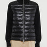 Moncler - Padded Wool Zip-Up Cardigan in Black