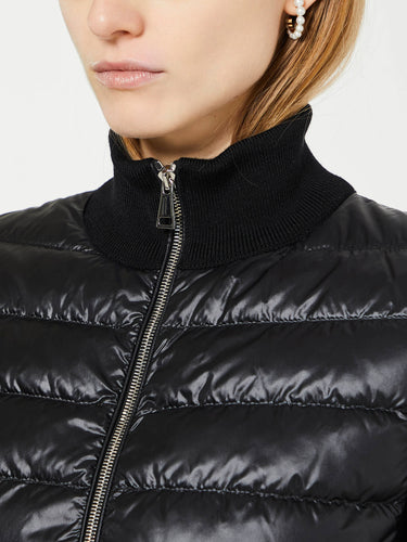 Moncler - Padded Wool Cardigan in Black