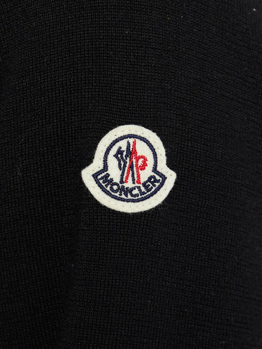 Moncler - Padded Wool Cardigan in Black