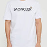 Moncler - Flocked Logo Cotton T-Shirt in White