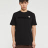 Moncler - Flocked Logo Cotton T-Shirt in Black