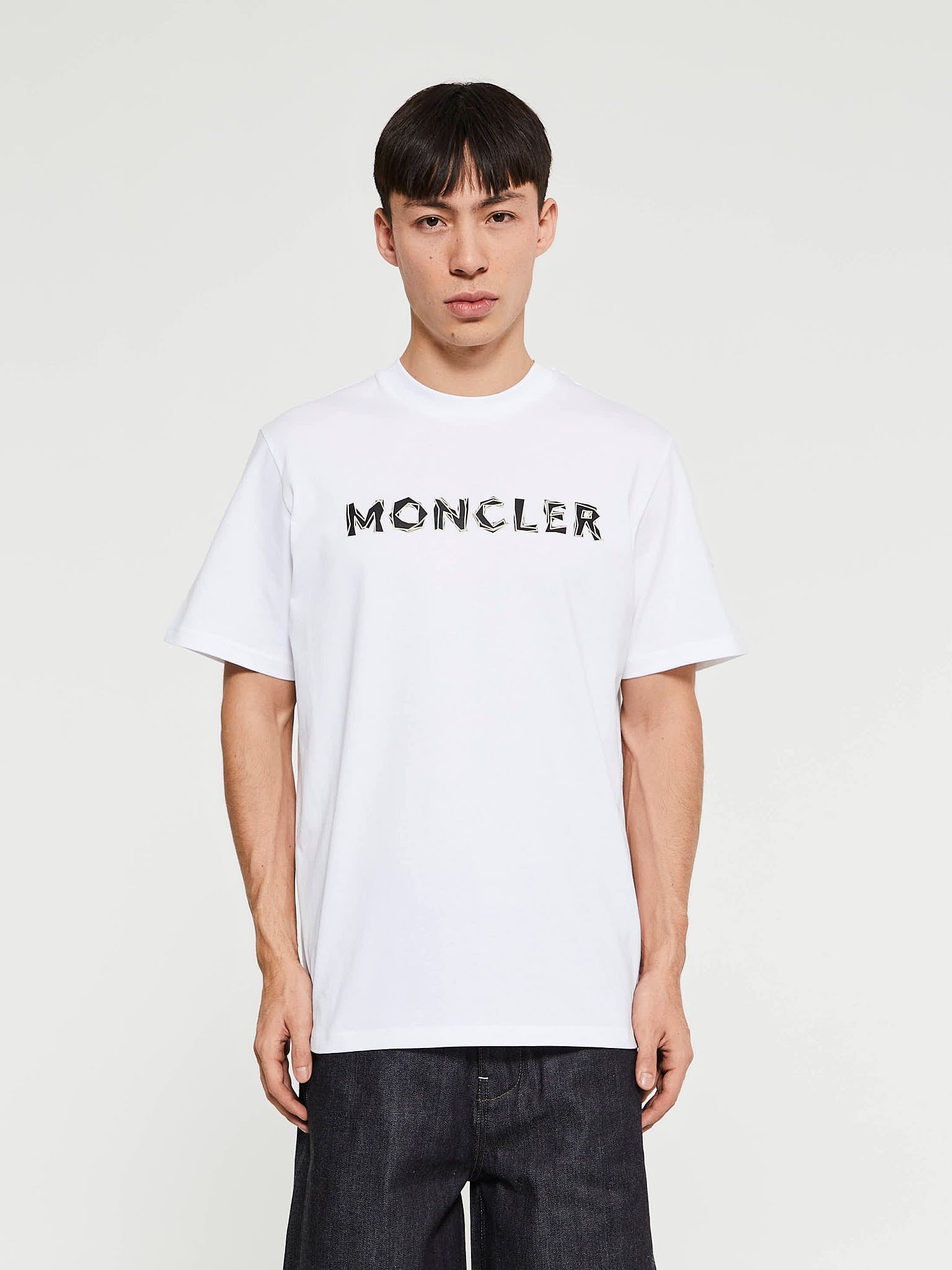 Moncler - Logo Printed T-Shirt in White