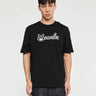 Moncler - Embroidered Varsity Logo Cotton T-shirt in Black