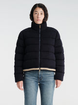 Moncler - Down Cardigan Jacket in Dark Blue