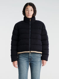 Moncler - Down Cardigan Jacket in Dark Blue