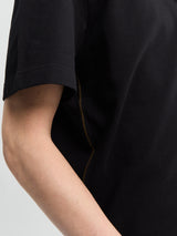 Moncler - Logo Cotton Piquet Polo Shirt in Black