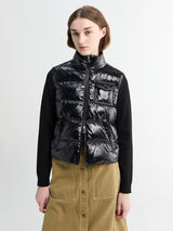 Moncler - Padded Zip-Up Wool Cardigan in Black