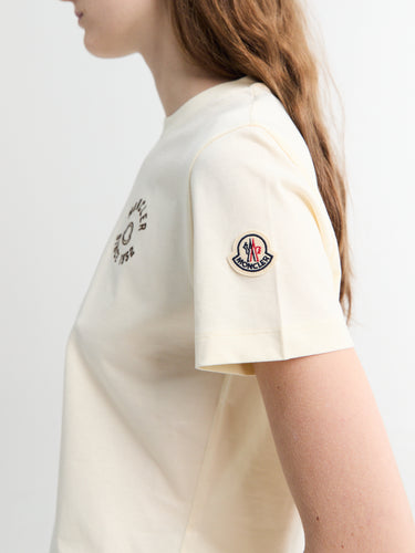 Moncler - Logo T-Shirt in Off-White