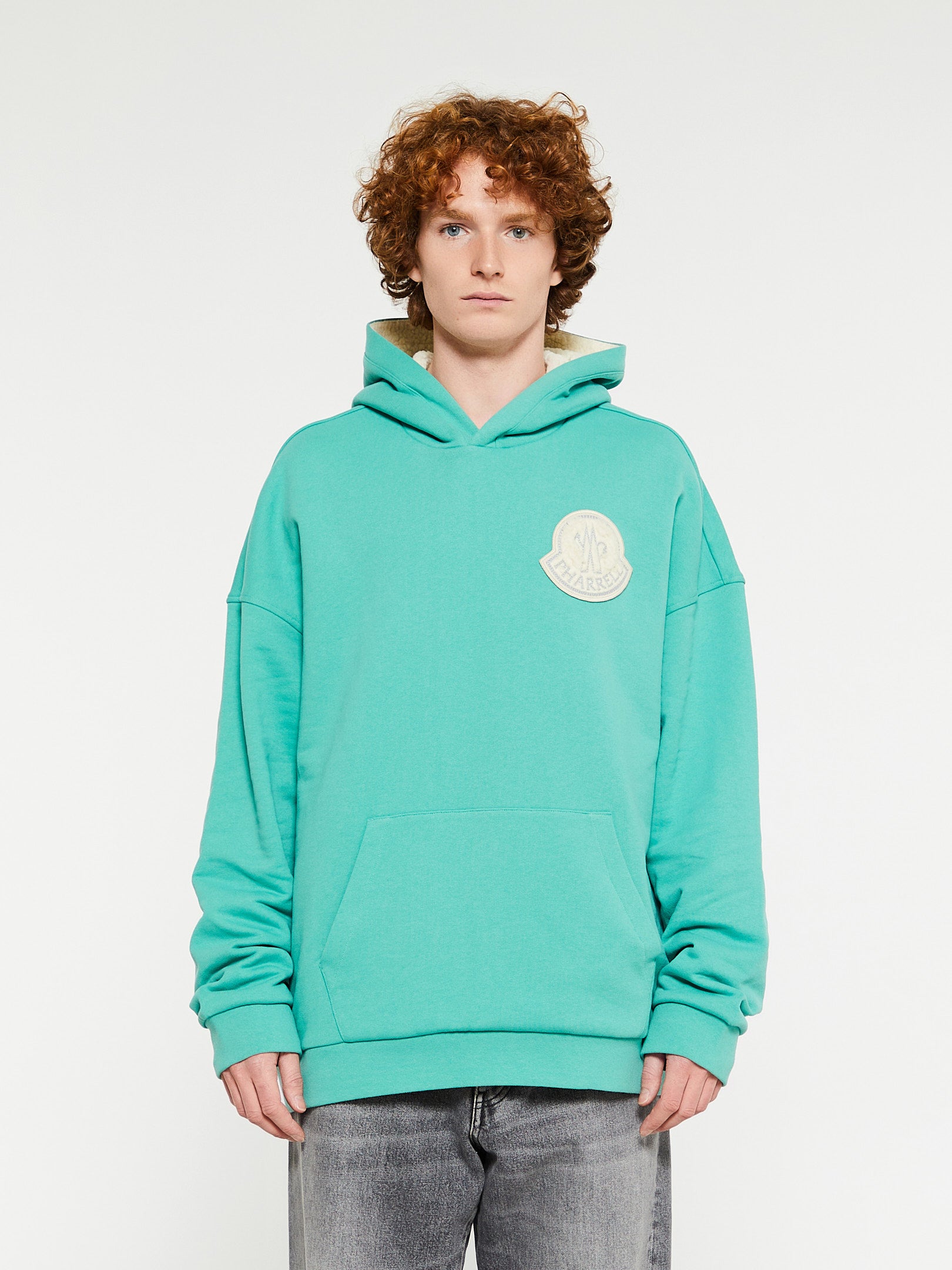 Moncler Genius x Pharrell Williams - Hoodie Sweatshirt in Bright Green