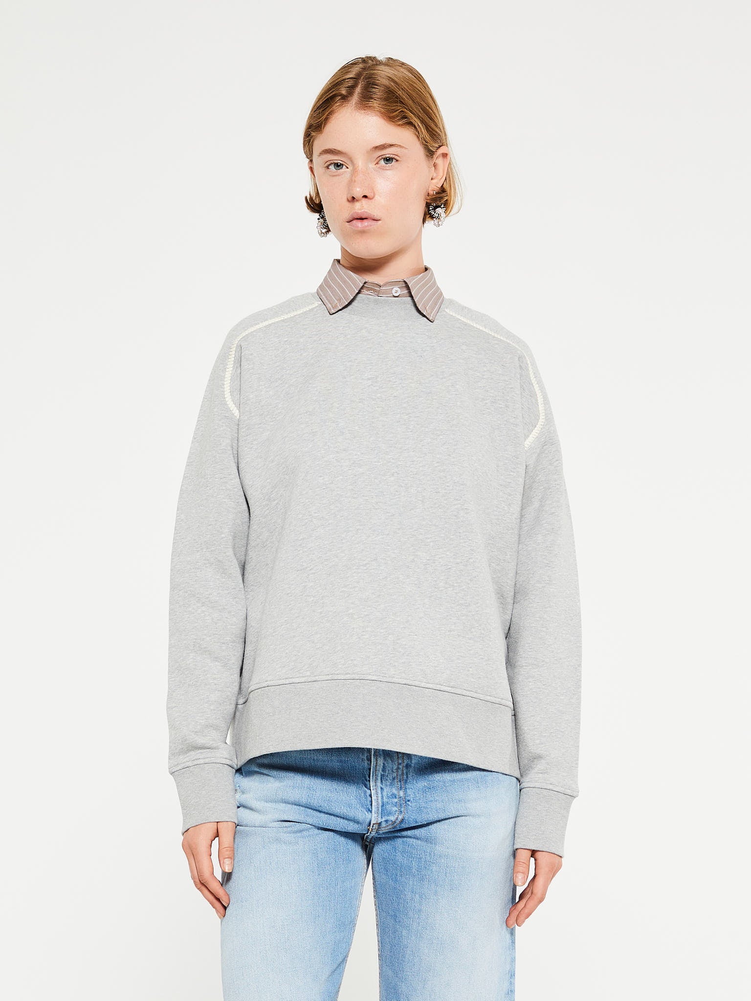 Moncler - Embroidered Sweatshirt in Grey