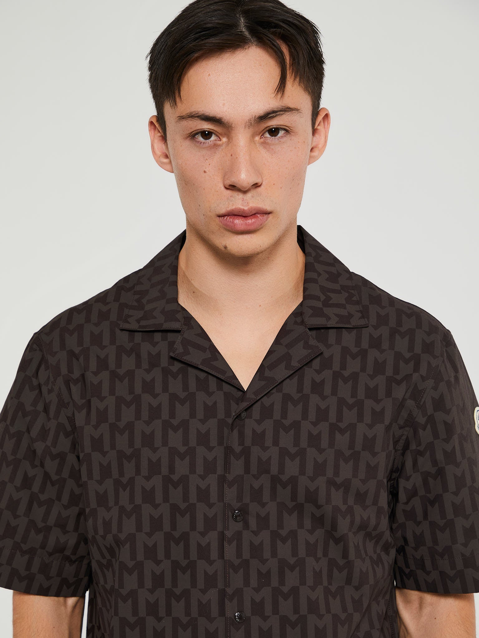 Moncler - Monogram Print Shirt in Brown