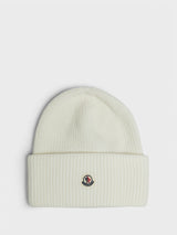 Moncler - Wool Beanie in White