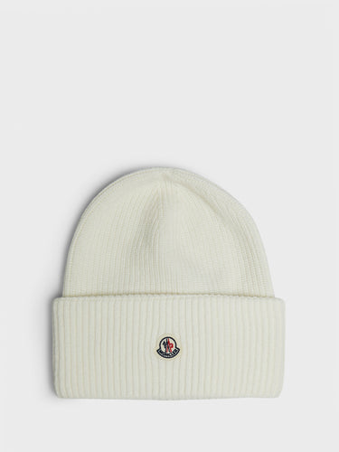 Moncler - Wool Beanie in White
