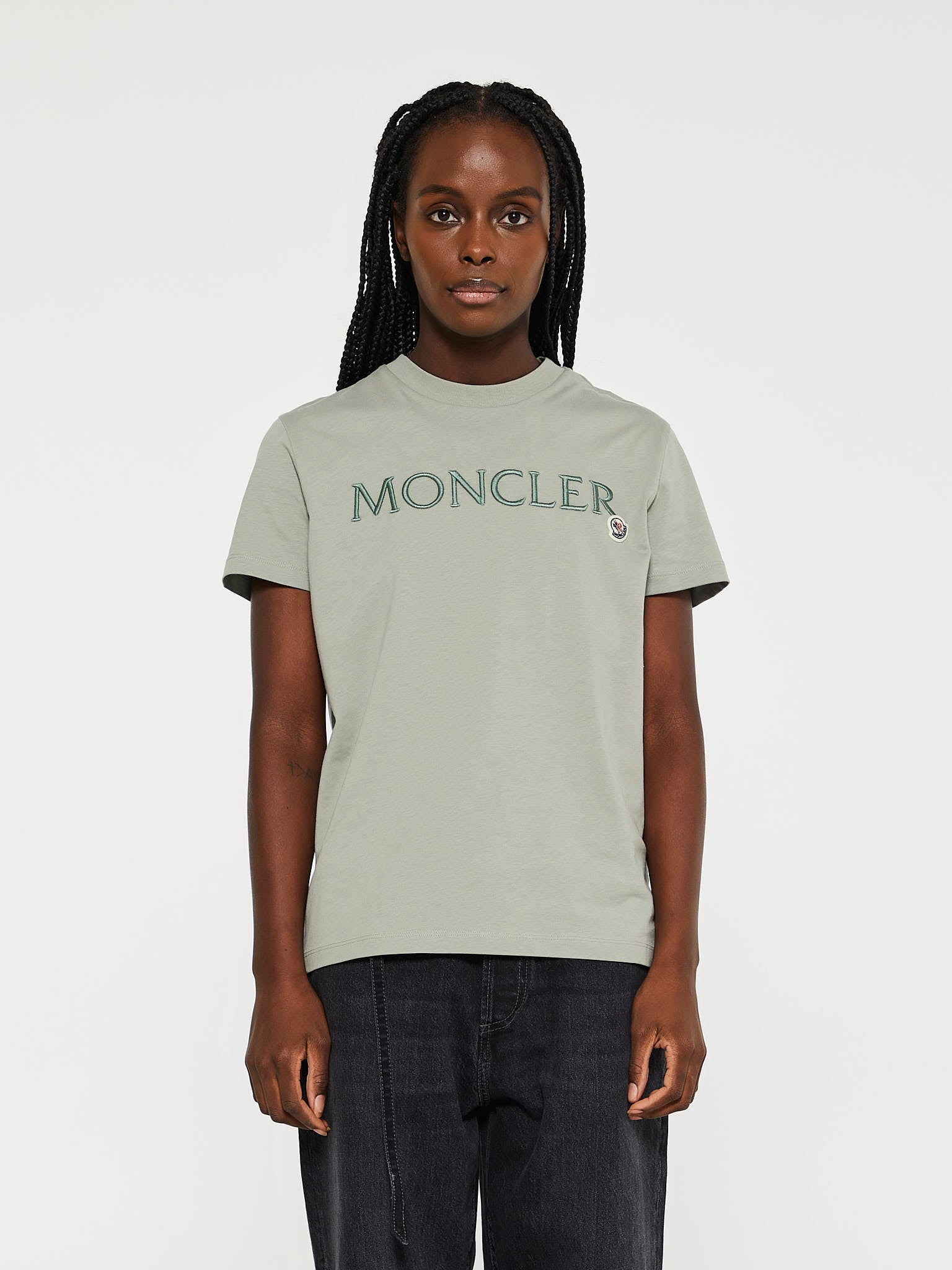 Moncler - T-Shirt in Crusted Gravel