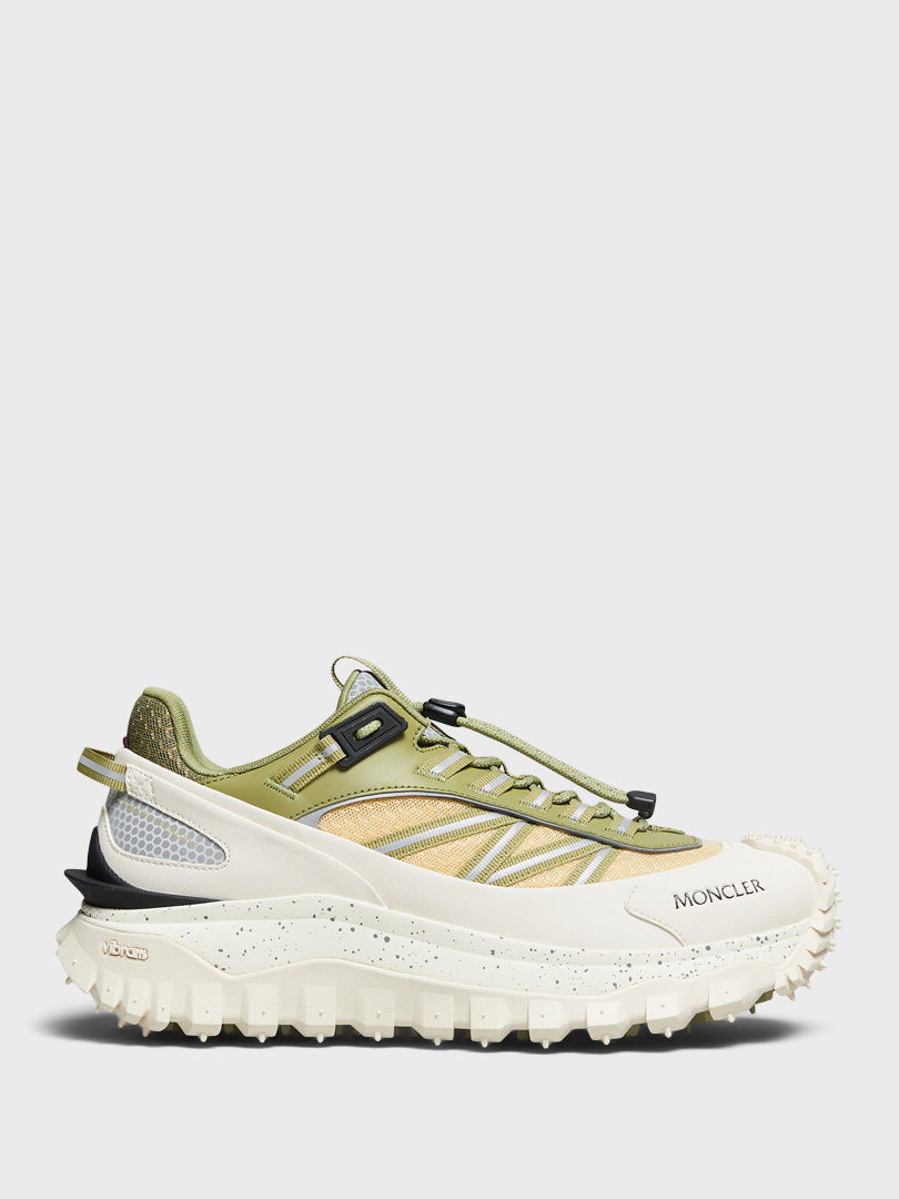 Trailgrip Moncler - Low Top Sneakers in Beige and Olive