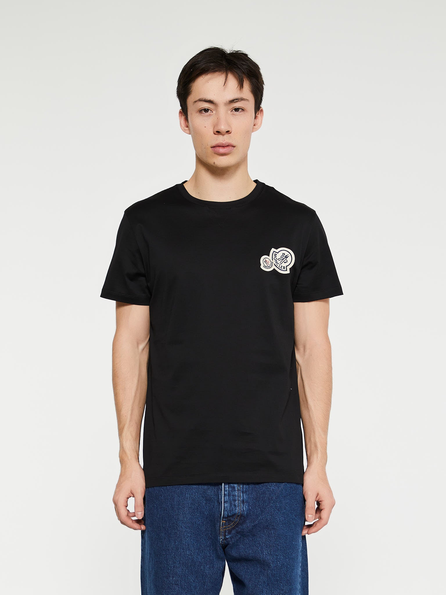 Moncler - Double Logo T-Shirt in Black