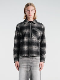 Moncler - Plaid Shirt Jakcet in Black