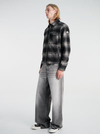 Moncler - Plaid Shirt Jakcet in Black