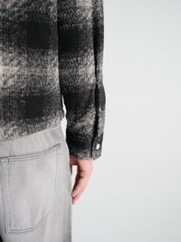 Moncler - Plaid Shirt Jakcet in Black