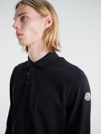 Moncler - Longsleeved Polo in Blue