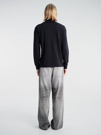 Moncler - Longsleeved Polo in Blue