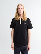 Moncler - Embroidered Polo Shirt In Black