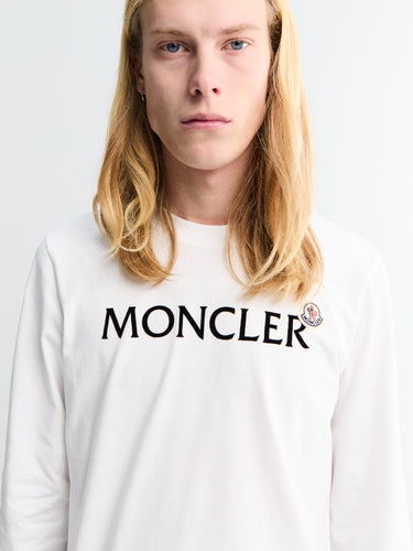 Moncler - Long Sleeved T-shirt in White
