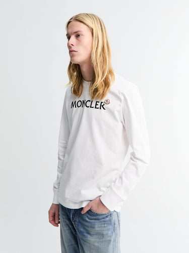 Moncler - Long Sleeved T-shirt in White