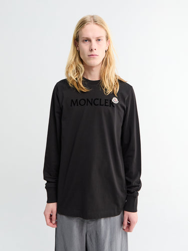 Moncler - Long Sleeve T-shirt in Black