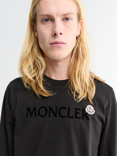 Moncler - Long Sleeve T-shirt in Black
