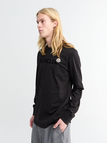 Moncler - Long Sleeve T-shirt in Black