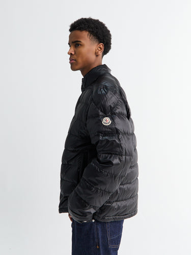 Selves Short Down Jacket in Black