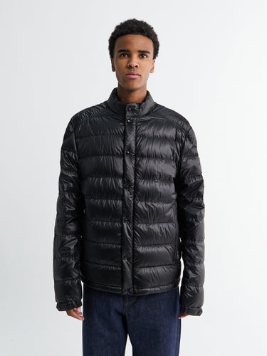 Selves Short Down Jacket in Black