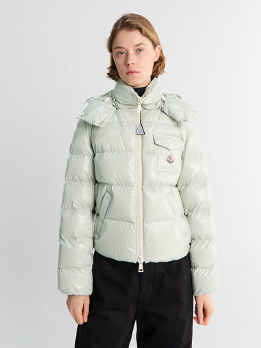 Moncler - Andro Hooded Short Down Jacket in Green