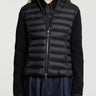Moncler - Padded Wool Zip-Up Cardigan in Black