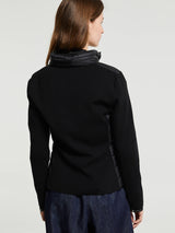 Moncler - Padded Wool Zip-Up Cardigan in Black