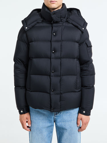 Moncler - Vezere Hooded Short Down Jacket in Black