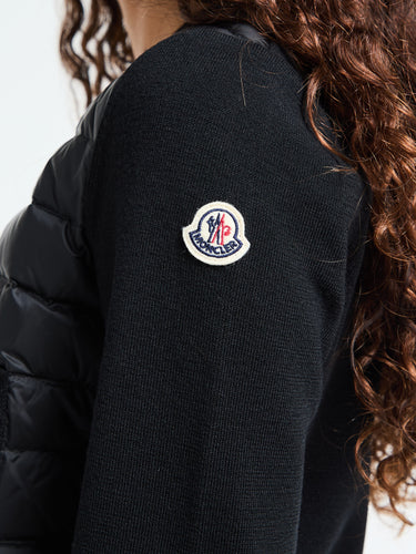 Moncler - 9B51000 Cardigan Tricot in Black